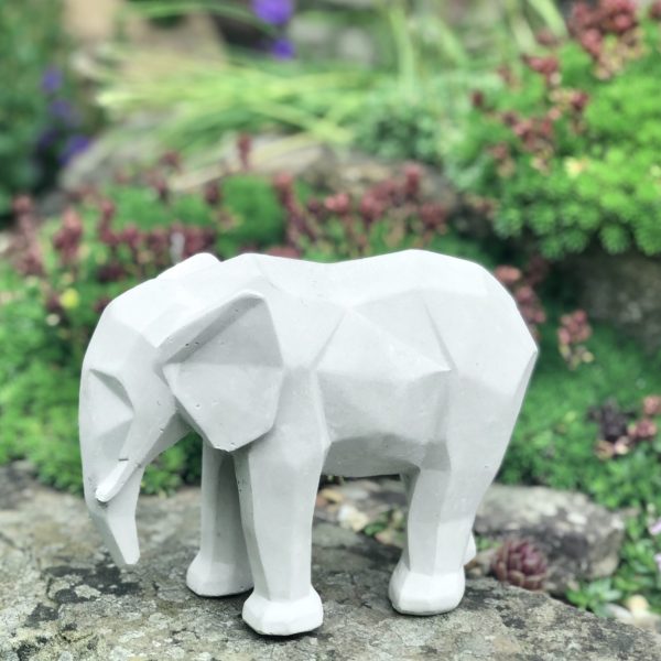 Geometric Elephant Statue - Image 2