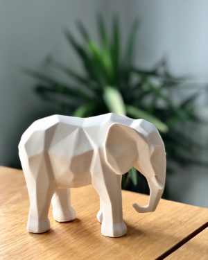Geometric Elephant Statue
