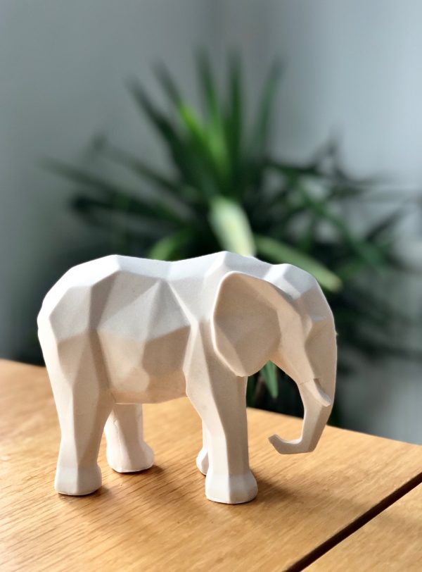 Geometric Elephant Statue