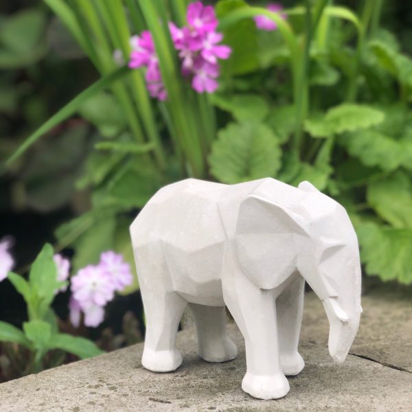 Geometric Elephant Statue - Image 3